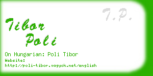 tibor poli business card